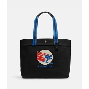 🎁NWT! Coach Tote Handbag 38 Ski Graphic Canvas Msrp:$328.00